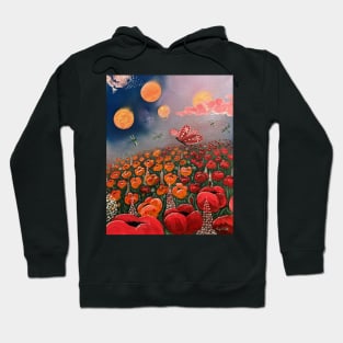 Red butterfly Hoodie